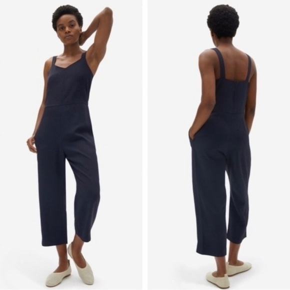 EVERLANE Japanese Go Weave Slip Jumpsuit Size 6 - Picture 8 of 14